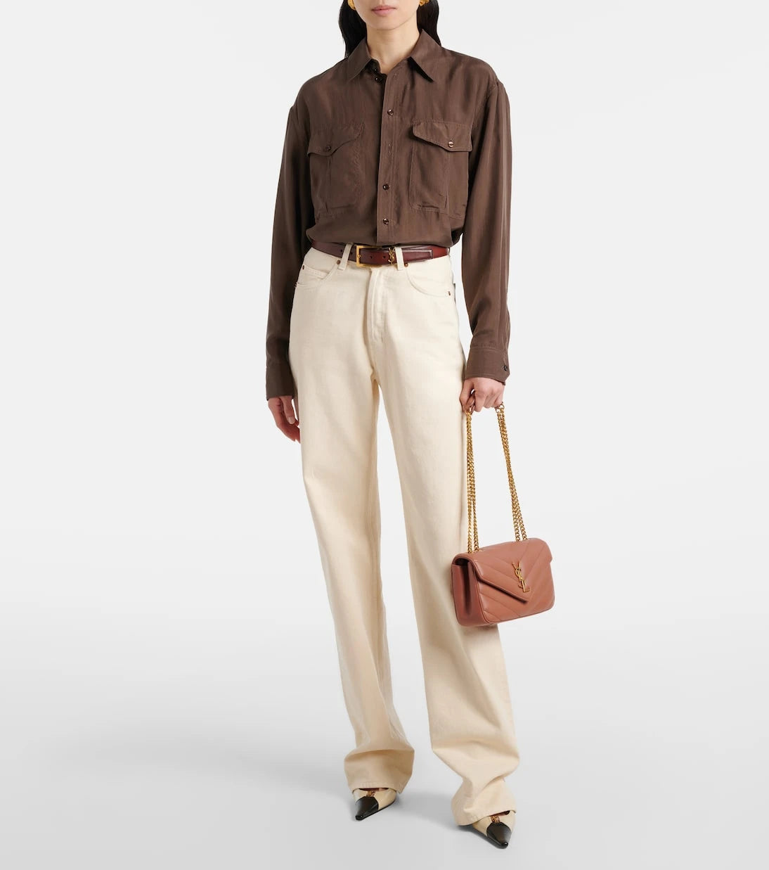 Saint Laurent - Loulou Small leather shoulder bag