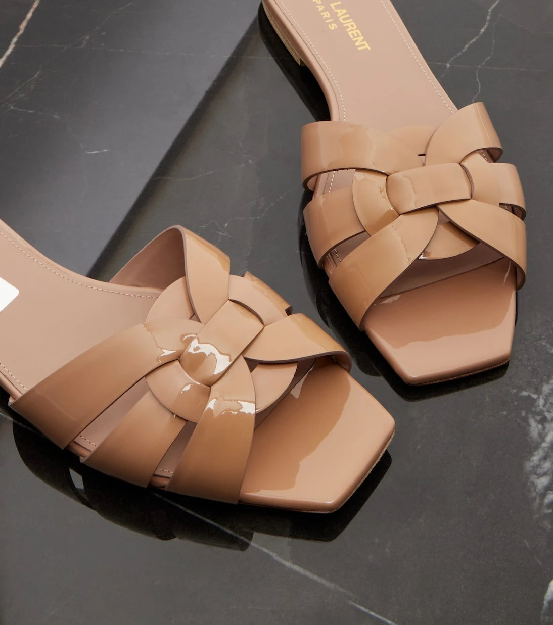 Saint Laurent - Tribute Nu Pieds 05 leather sandals