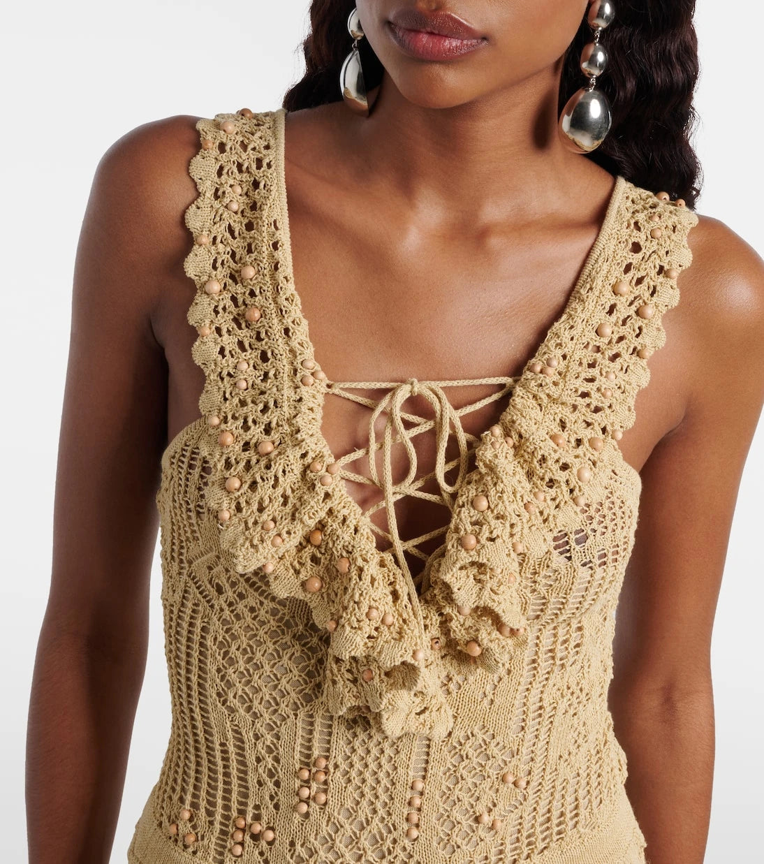 Isabel Marant - Ornella beaded crochet maxi dress
