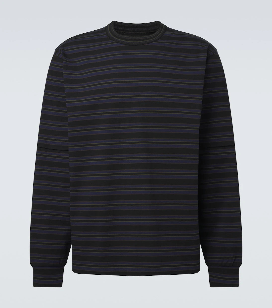 Sacai - تي شيرت قطن مخطط