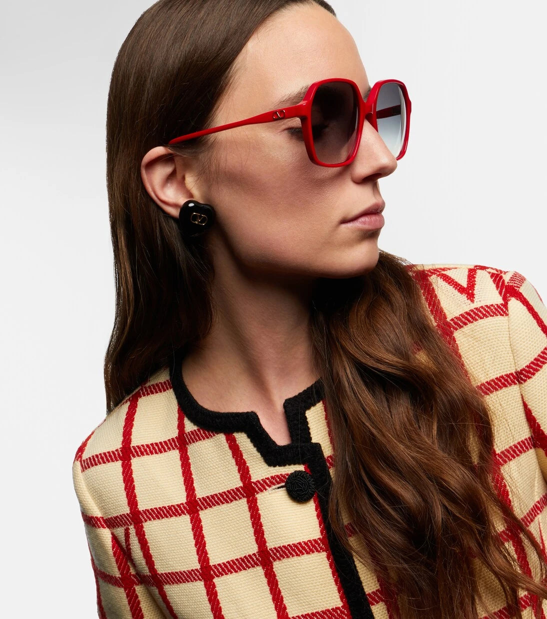 Valentino - Light V VLogo oversized sunglasses