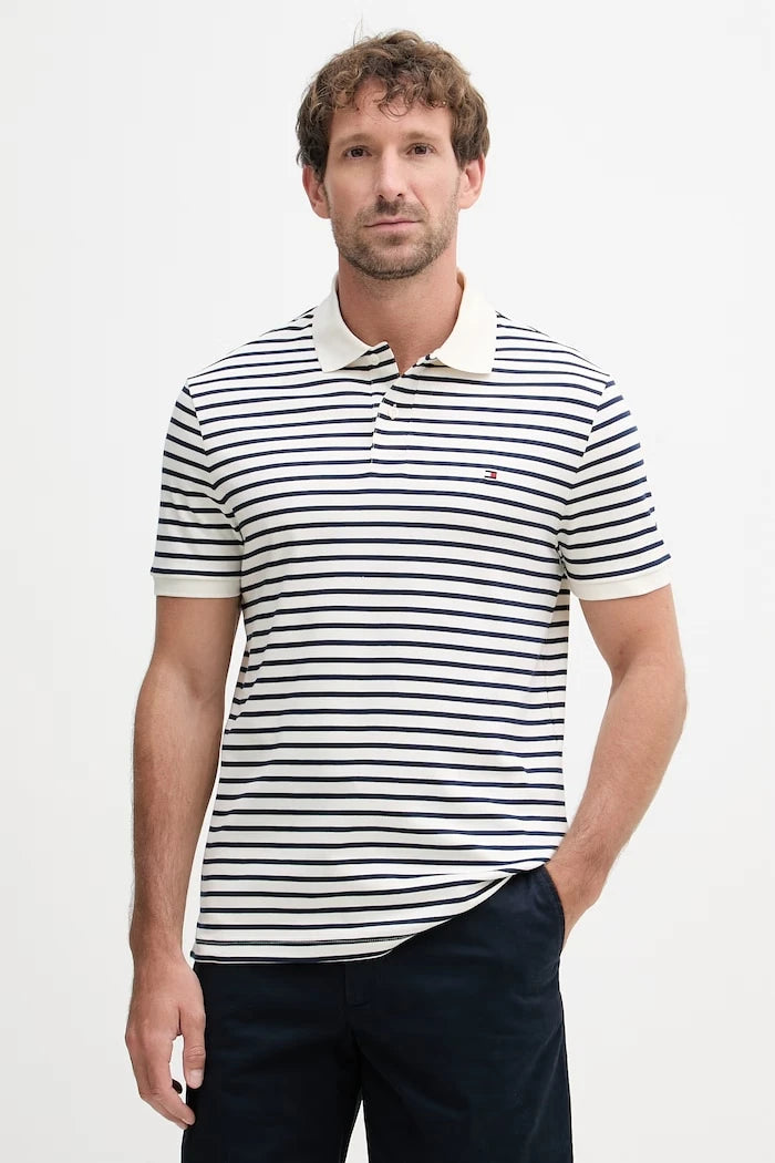 Tommy Hilfiger yakalı erkek pamuklu tişört