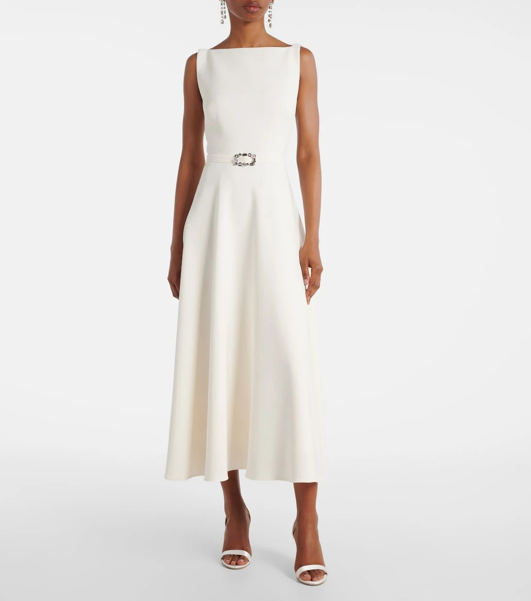 Safiyaa - Belted A-line midi dress