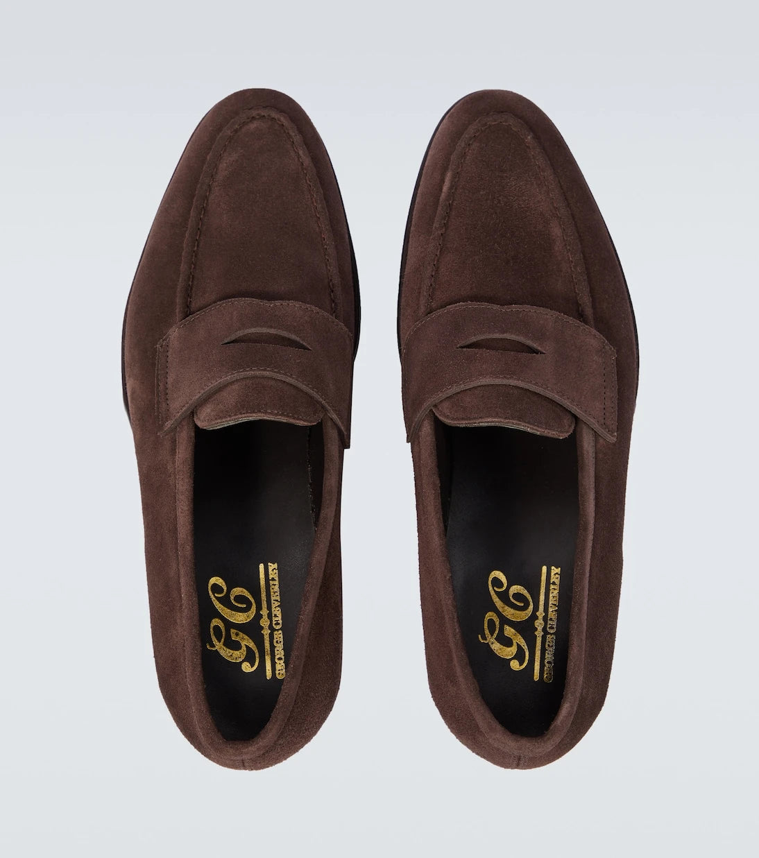 George Cleverley - Bradley II suede penny loafers