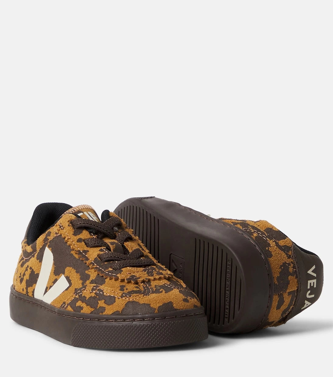 Veja Kids - Volley printed suede sneakers