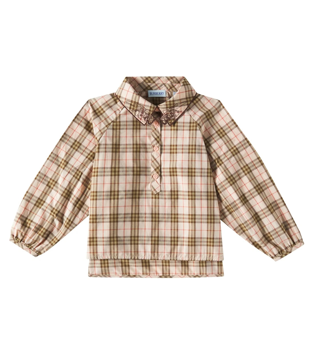 Burberry Kids - Burberry Check cotton blouse