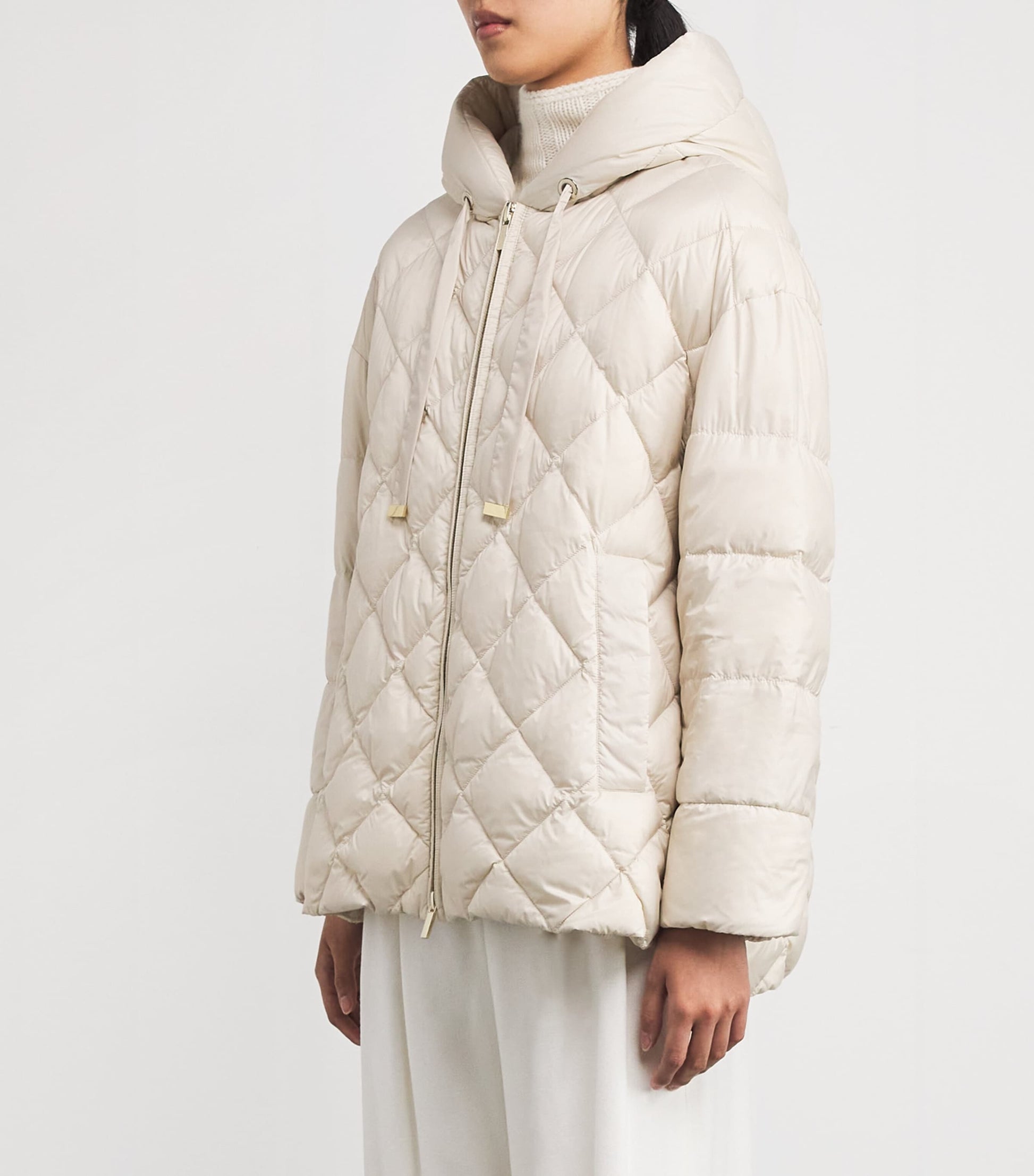 Max Mara White The Cube Diamond-Quilted Jacket