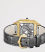 Cartier Large Yellow Gold Santos-Dumont Skeleton Watch 43.5mm