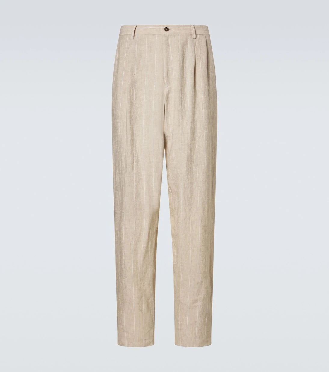Giorgio Armani - Pinstripe linen wide-leg pants