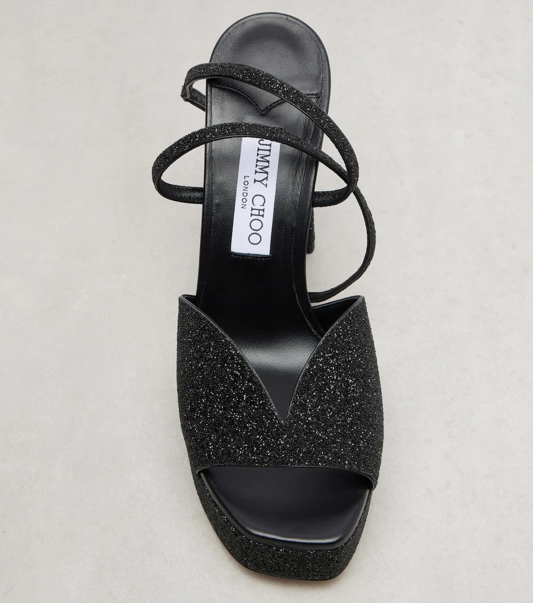 Jimmy Choo - Karli 125 glitter platform sandals