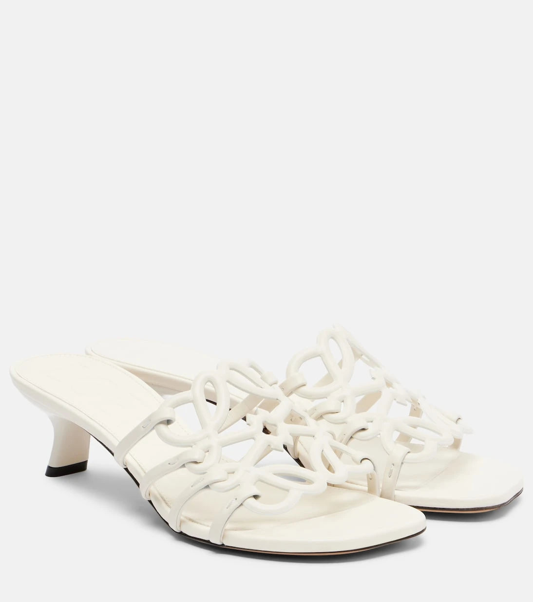 Loewe - Petal Anagram leather mules