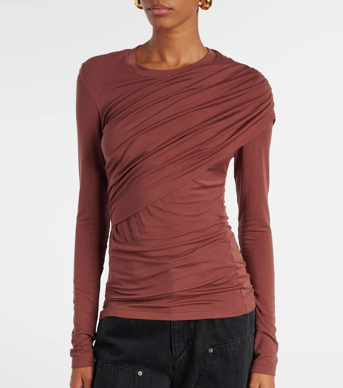 Marant Etoile - Dressi draped jersey top