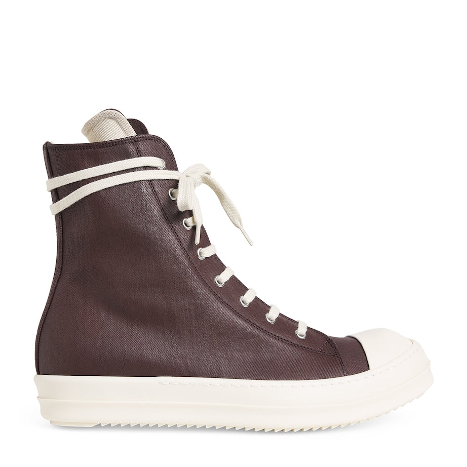DRKSHDW Waxed Canvas High-Top Sneakers