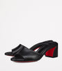Christian Louboutin Black Jane Leather Mules 55