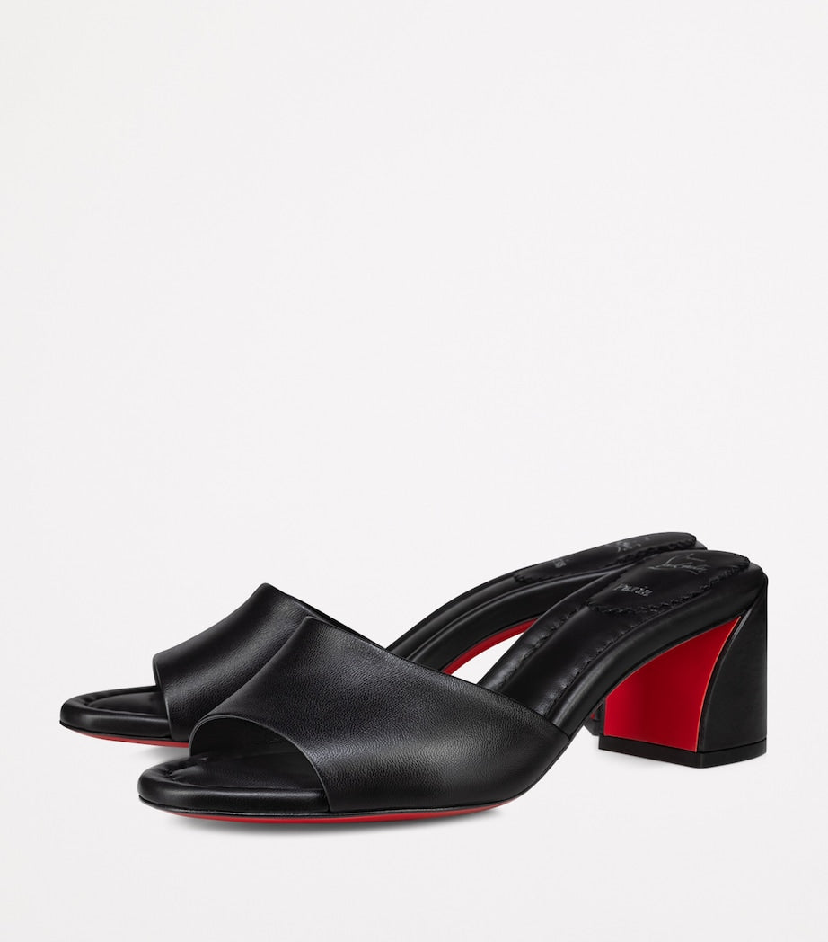 Christian Louboutin Black Jane Leather Mules 55