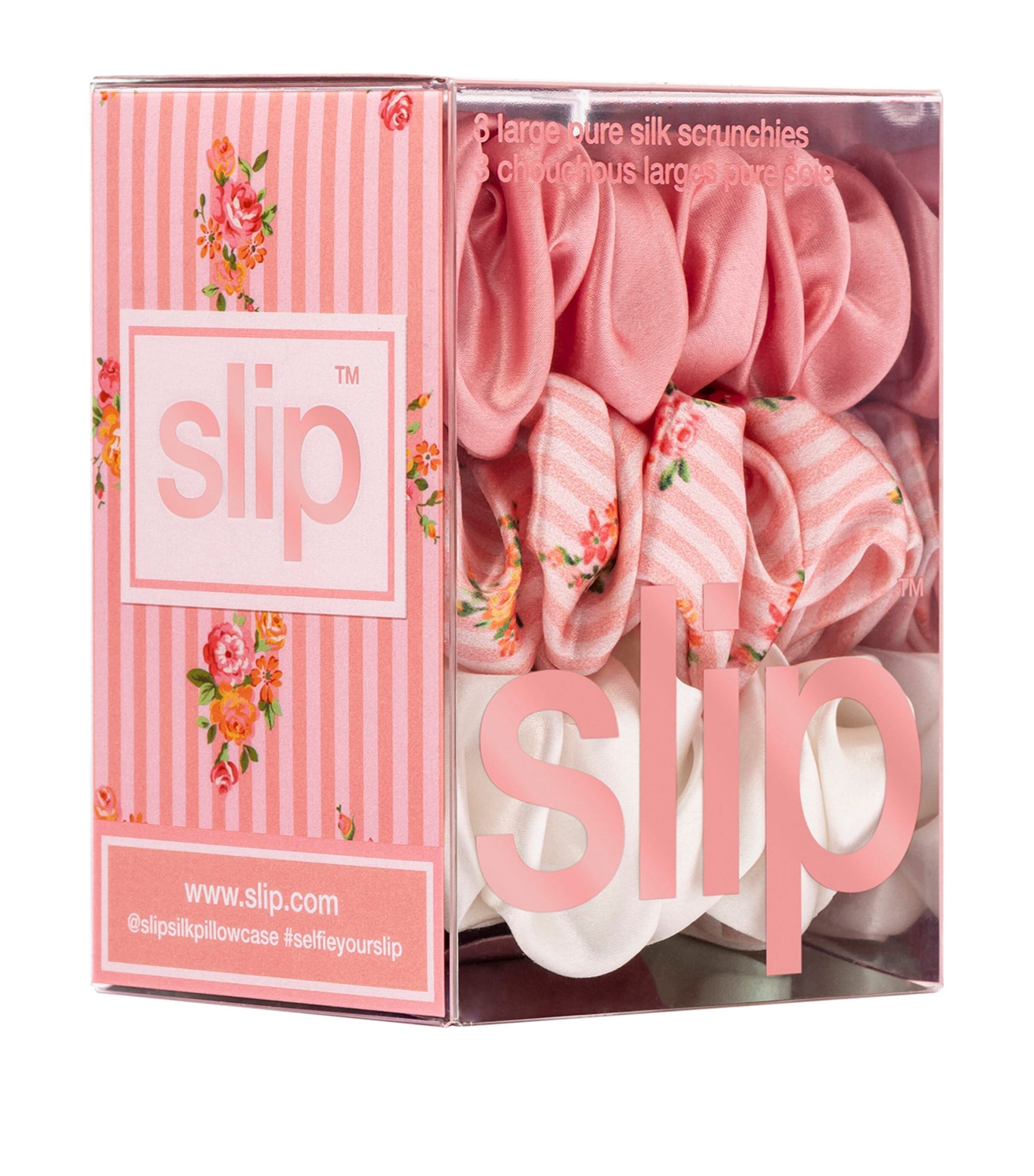 Pure Silk Scrunchies (Set of 3)