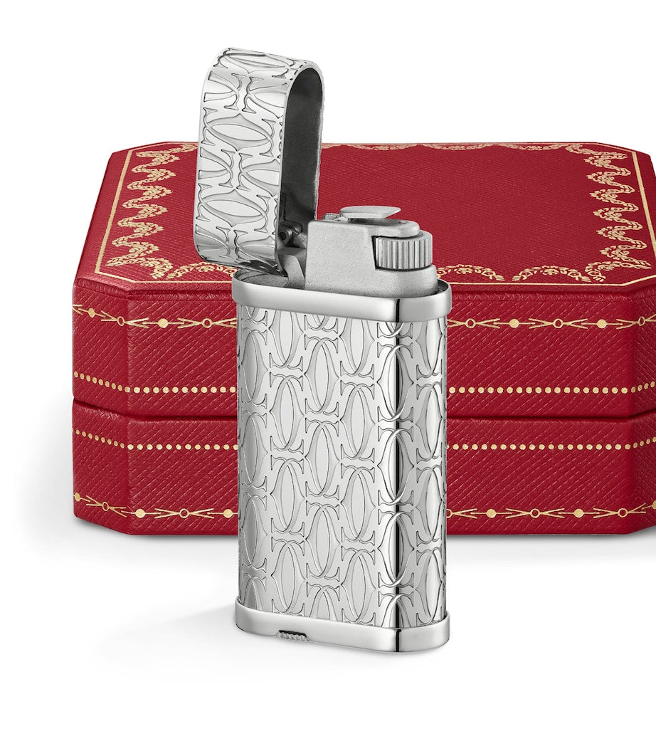 Palladium Double C de Cartier Lighter
