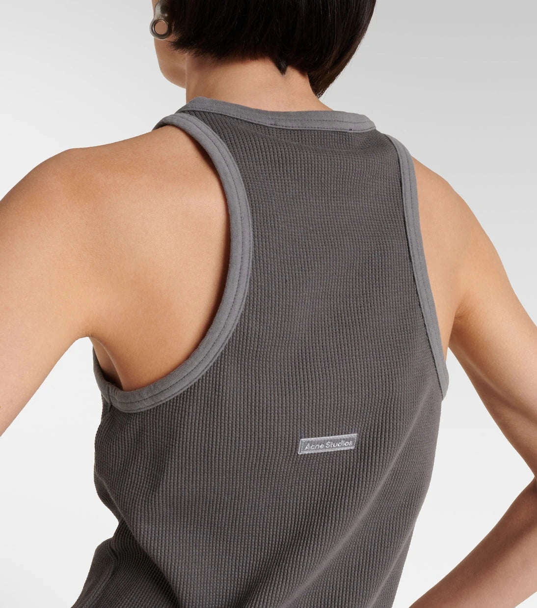 Acne Studios - Waffle-knit cotton tank top