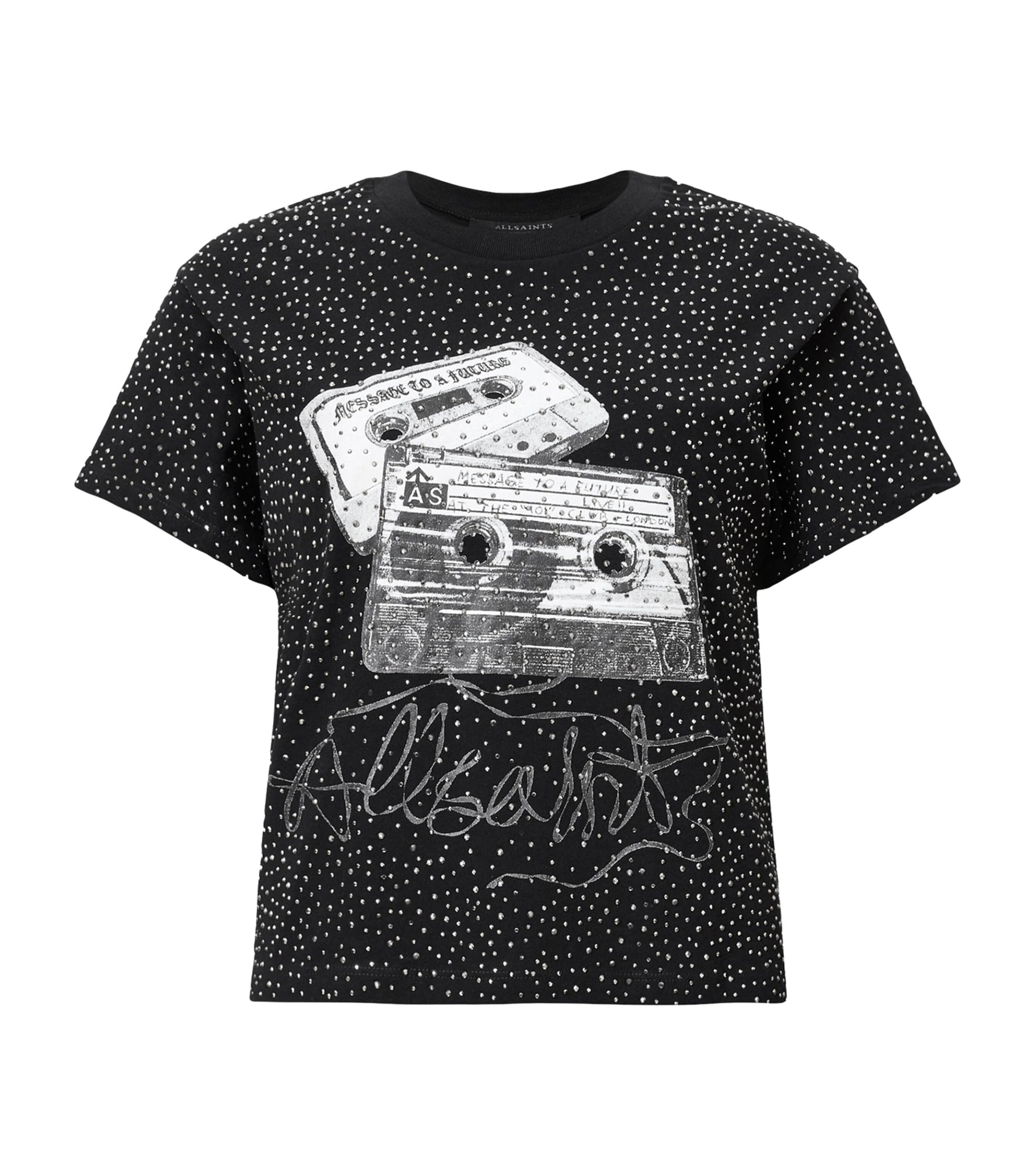 Black Reel Elle Embellished T-Shirt