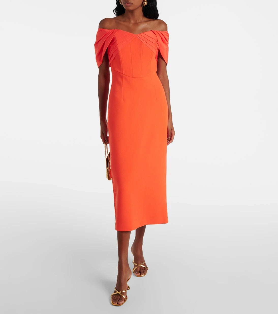 Rebecca Vallance - Alani off-shoulder midi dress