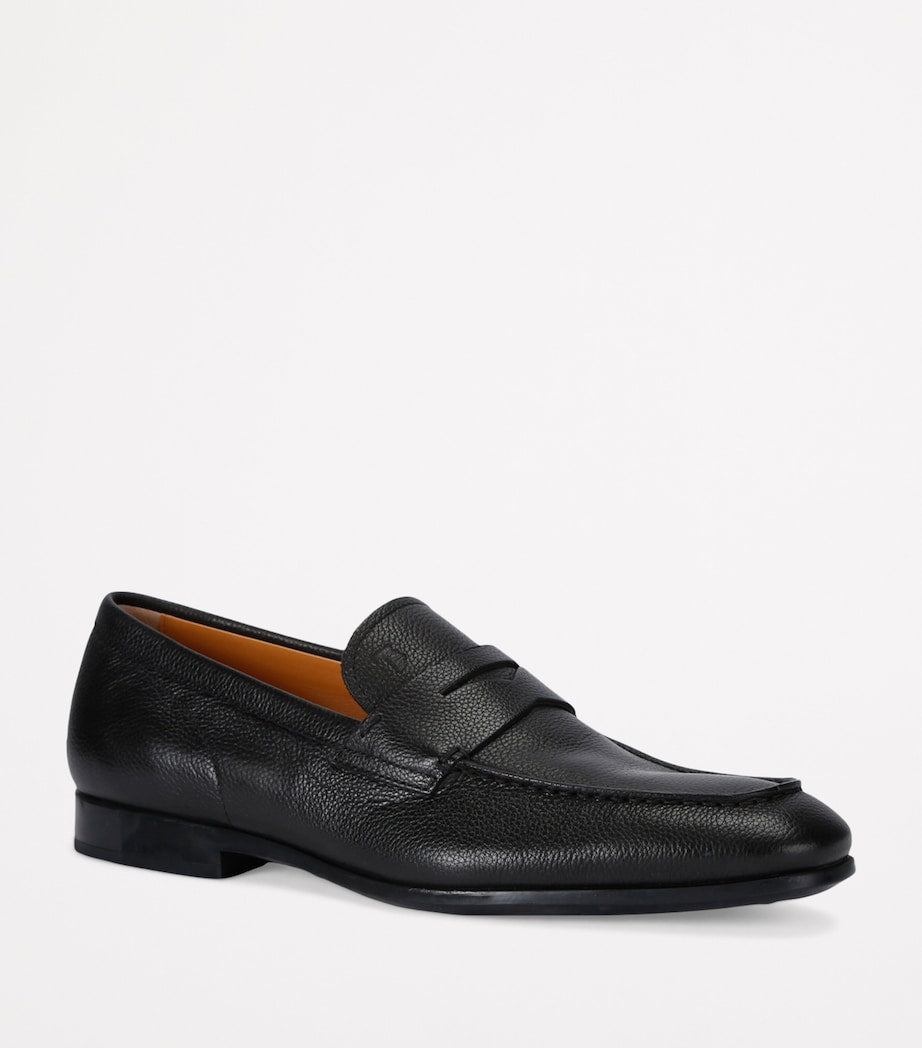 Grained Leather Mocassino Loafers