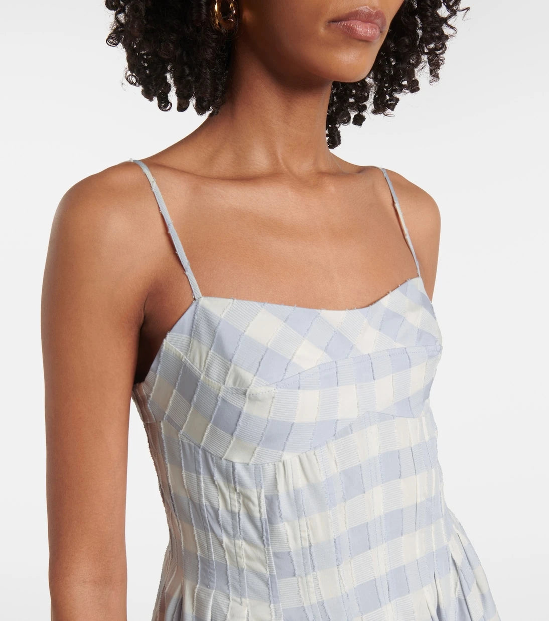 Simkhai - Kittiya gingham cotton midi dress