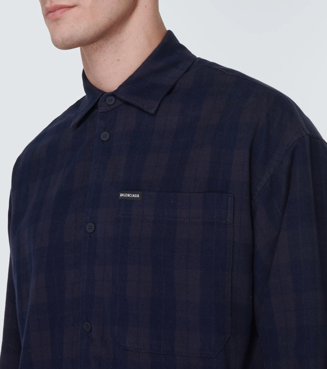 Balenciaga - Lined cotton shirt