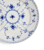 Blue Fluted Half Lace Plate (19cm)