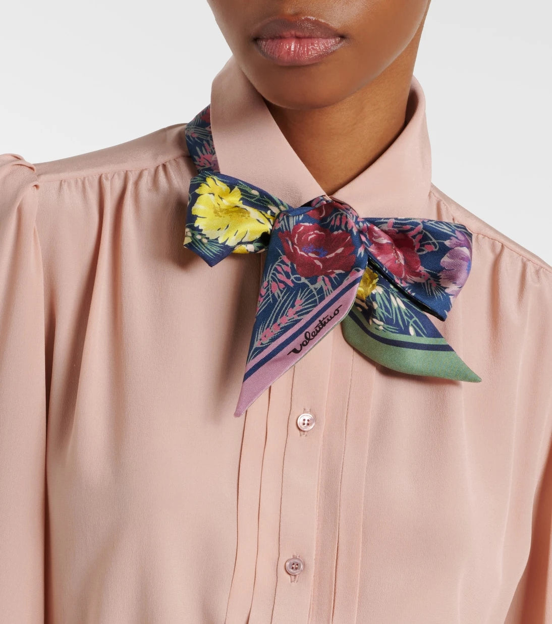 Valentino - Printed silk twill scarf