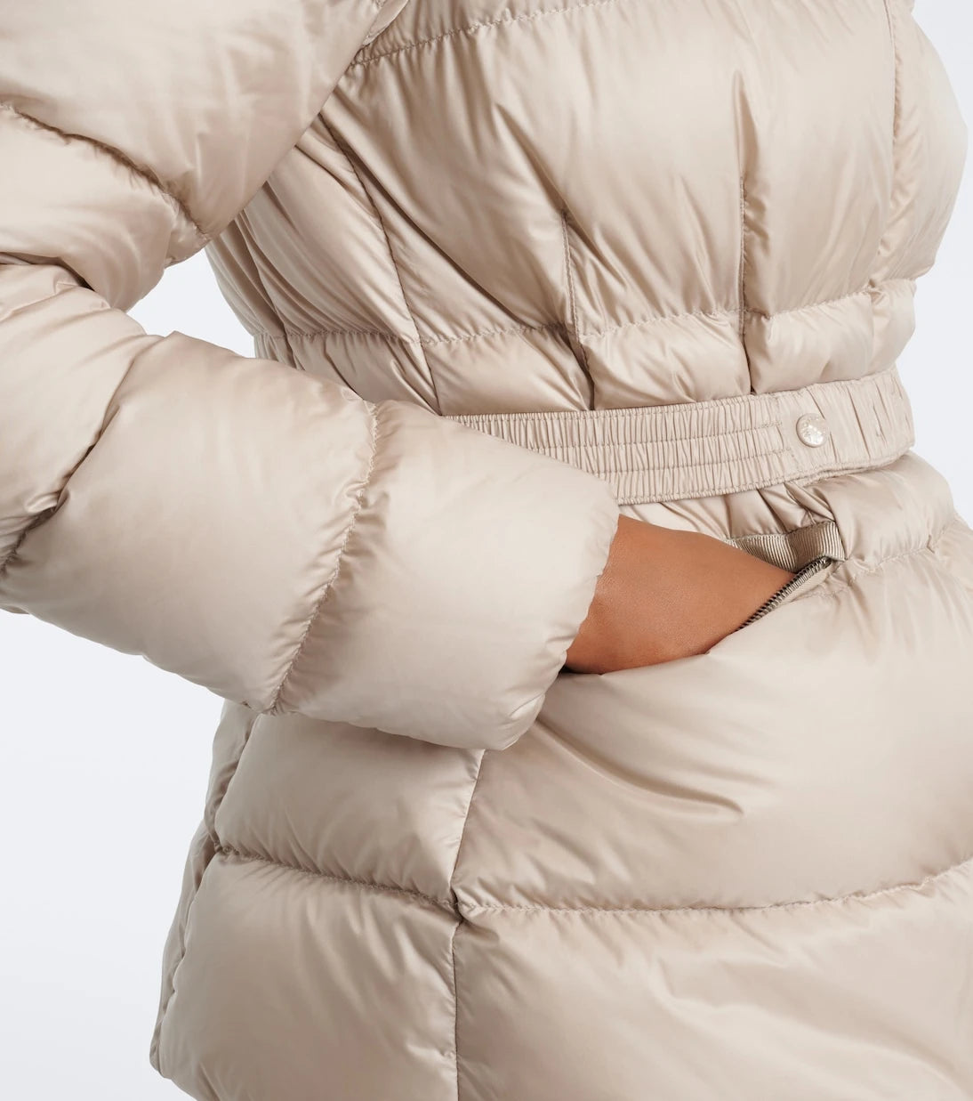 Moncler - Boed shearling-trimmed down jacket
