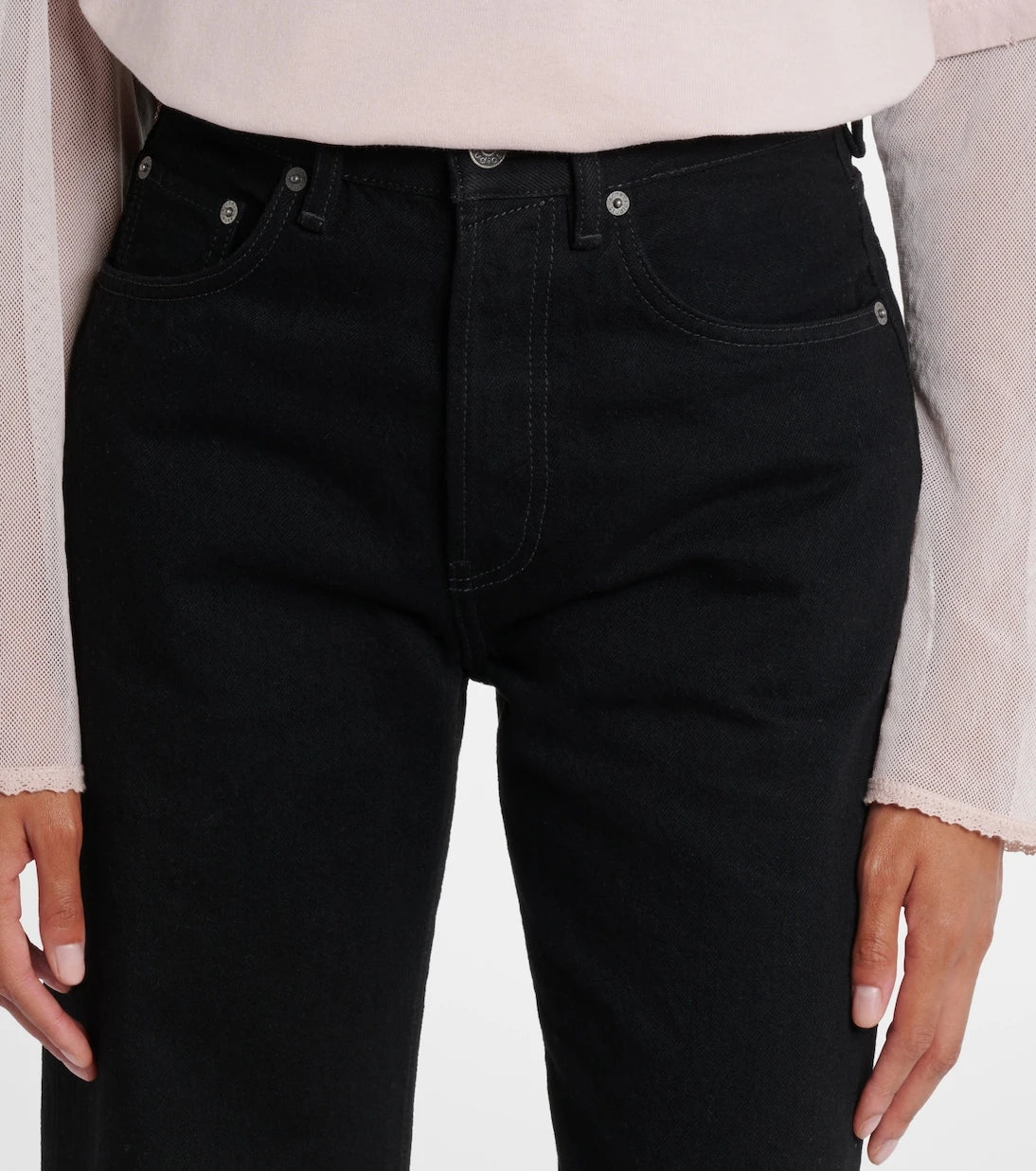 Acne Studios - 2021F mid-rise straight jeans