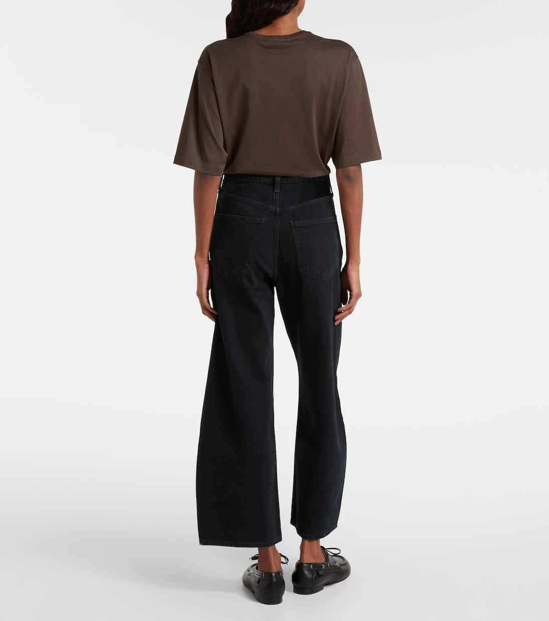 Agolde - Low Curve cropped mid-rise barrel-leg jeans