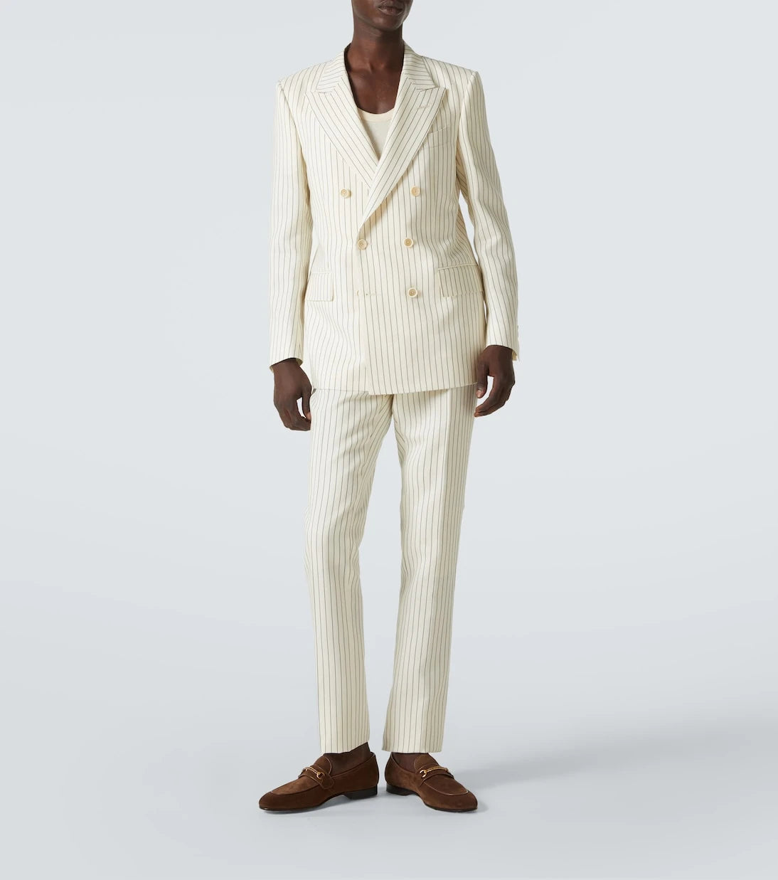 Tom Ford - Dyllan pinstripe wool and silk suit pants