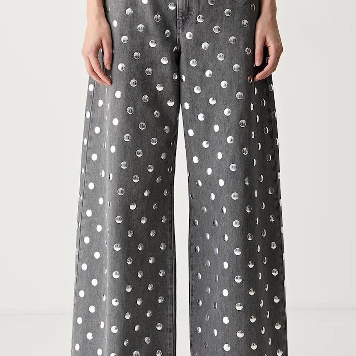 Karl Lagerfeld дънки wide leg дамски