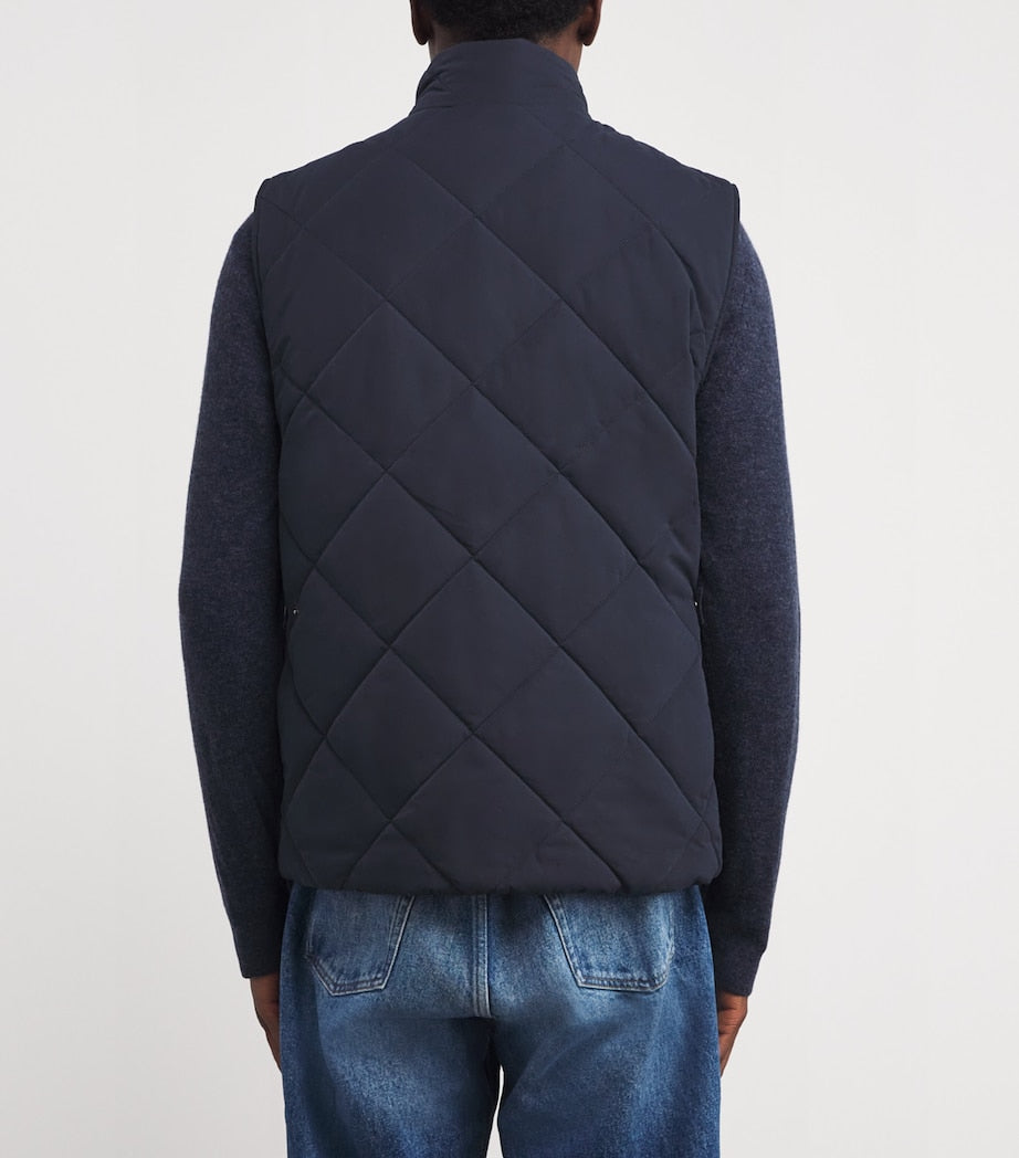 Barbour Navy Quilted City Chelsea Gilet