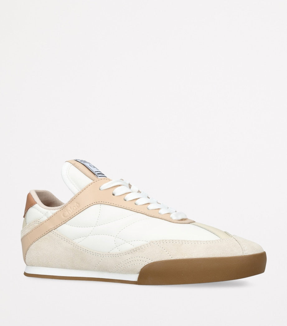 Chloé White Leather Kick Low-Top Sneakers