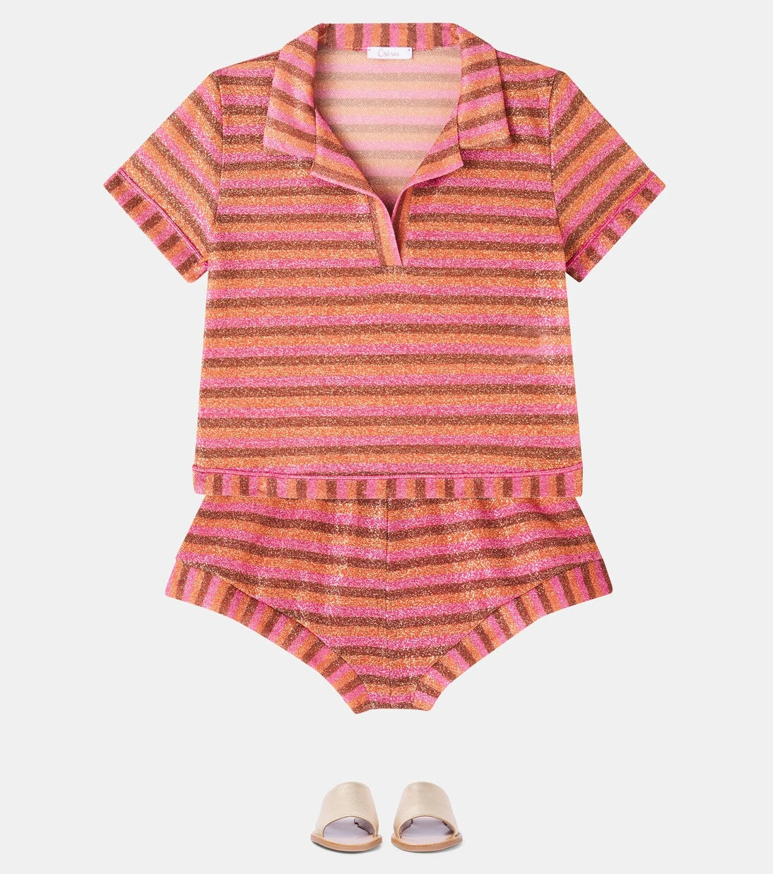 Oséree Kids - Lumière striped shorts