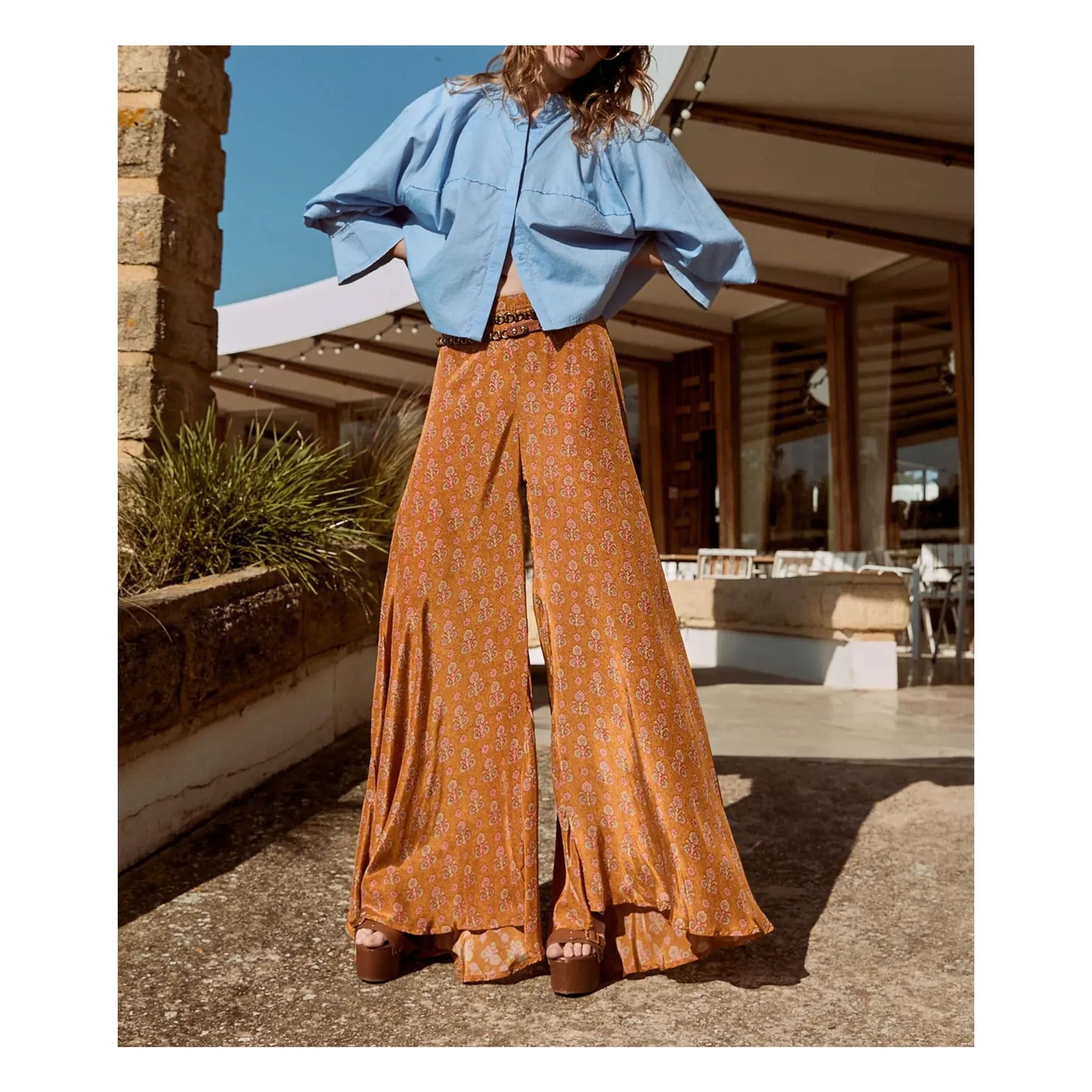 Mes Demoiselles - Soon Cotton Poplin Blouse | Light blue