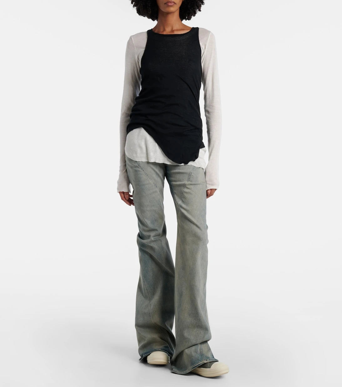 Rick Owens - Leather high-top sneakers