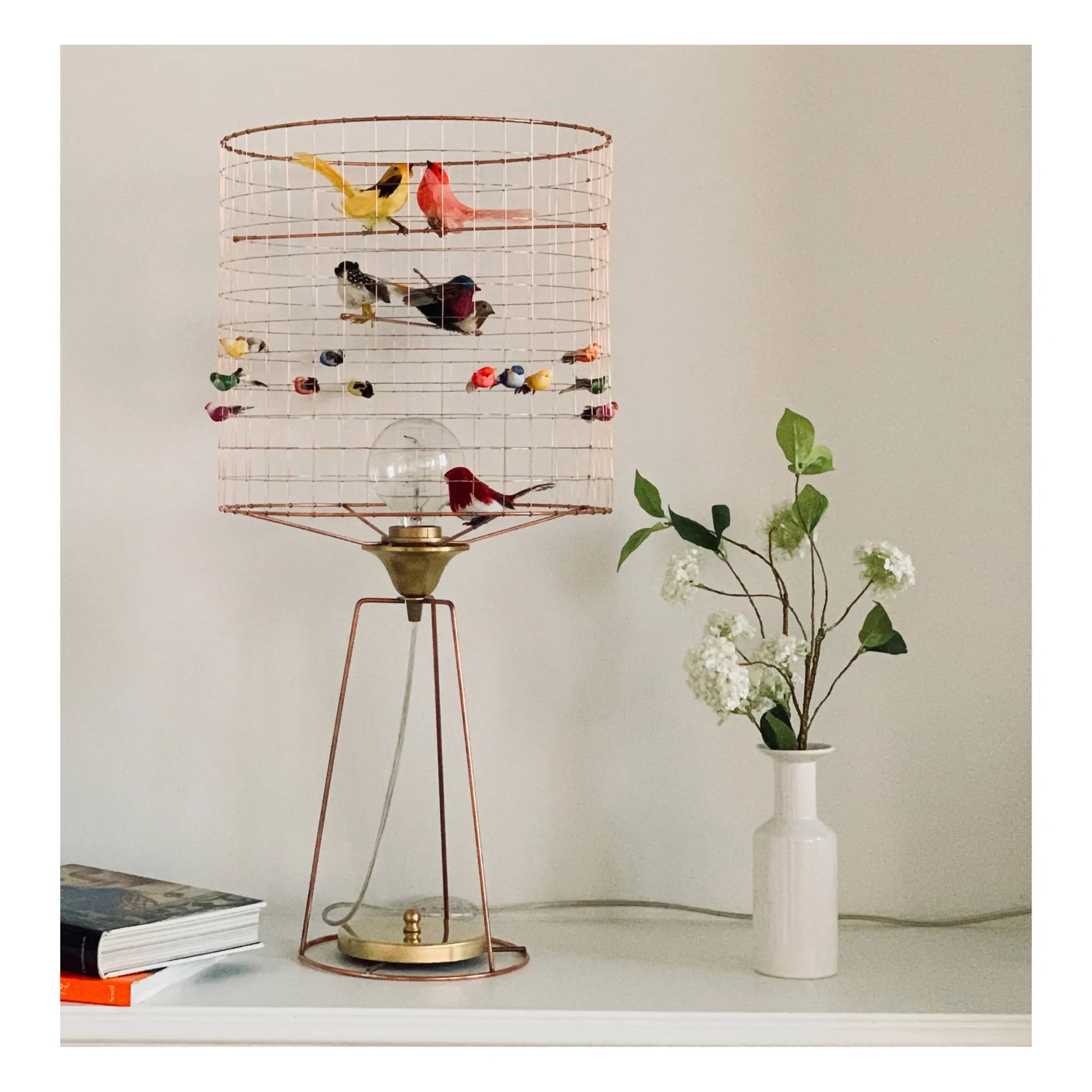 Mathieu Challières - Tall Birdcage Table Lamp