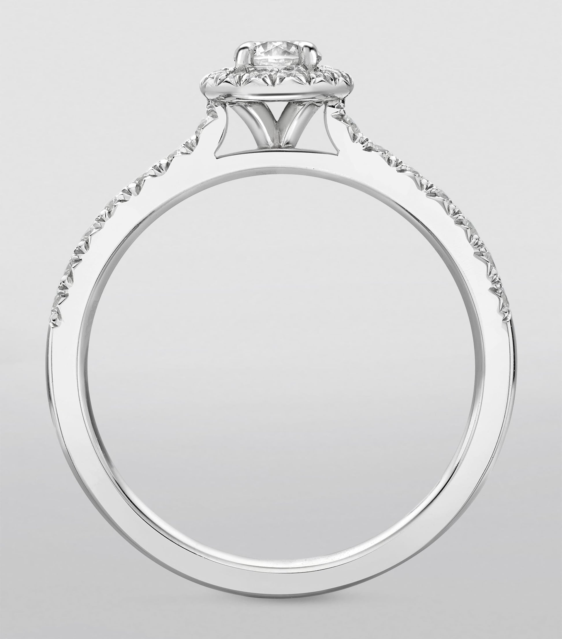 Platinum and Diamond Vintage Engagement Ring