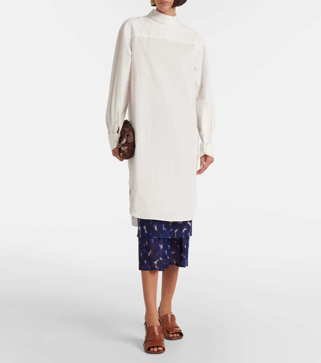 Dries Van Noten - Cotton poplin minidress