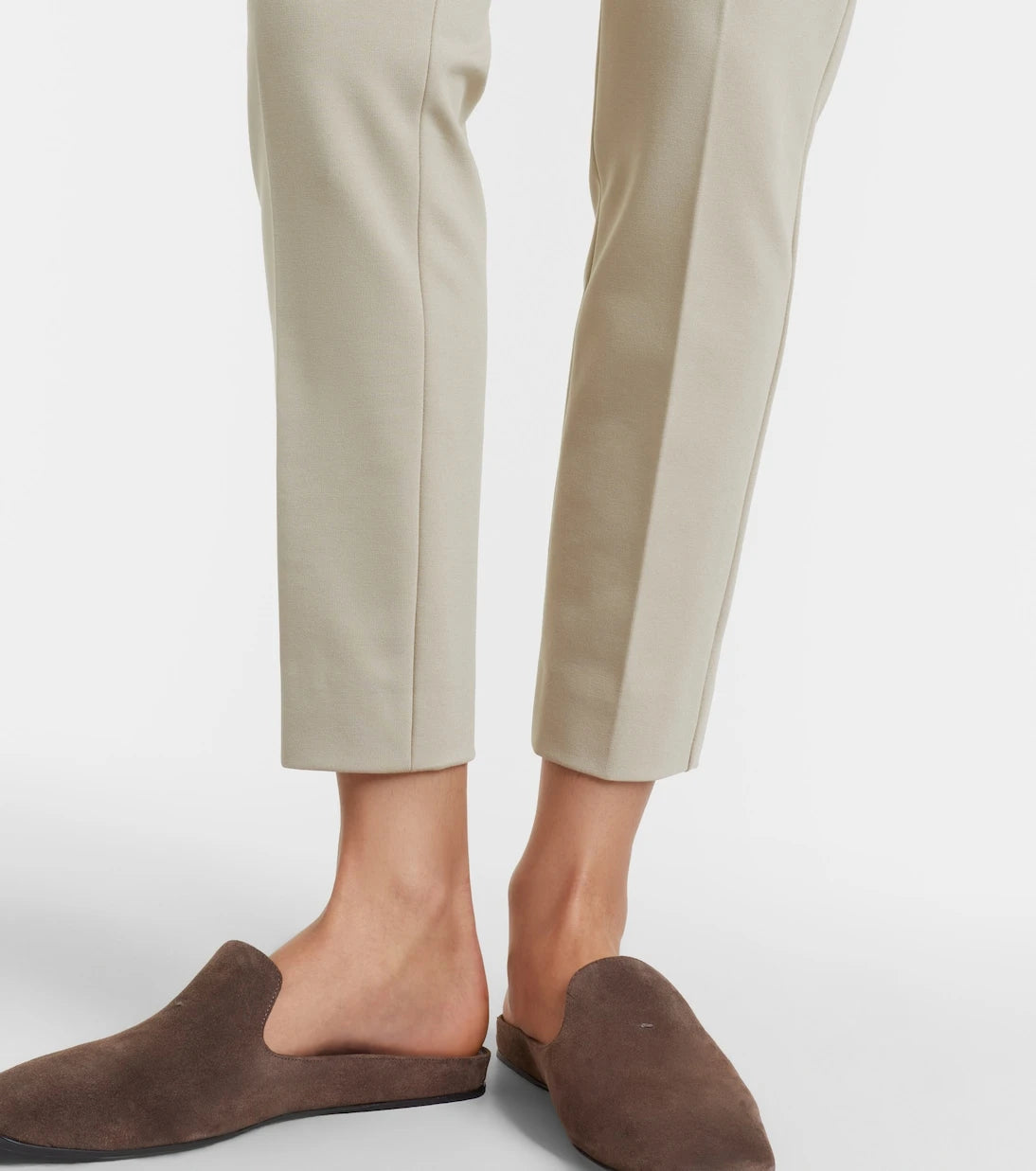 Max Mara - Cropped jersey slim pants