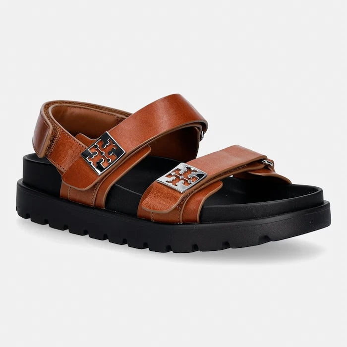 Tory Burch сандали дамски от кожа Mellow Sport Sandal