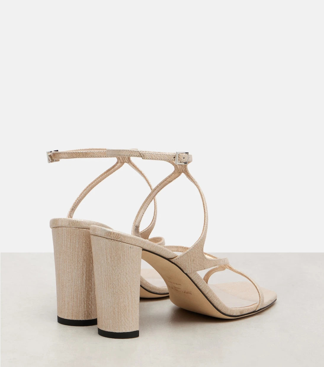 Jimmy Choo - Azie 85 metallic leather sandals