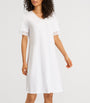 Hanro White Cotton Lace-Trim Moments Nightdress