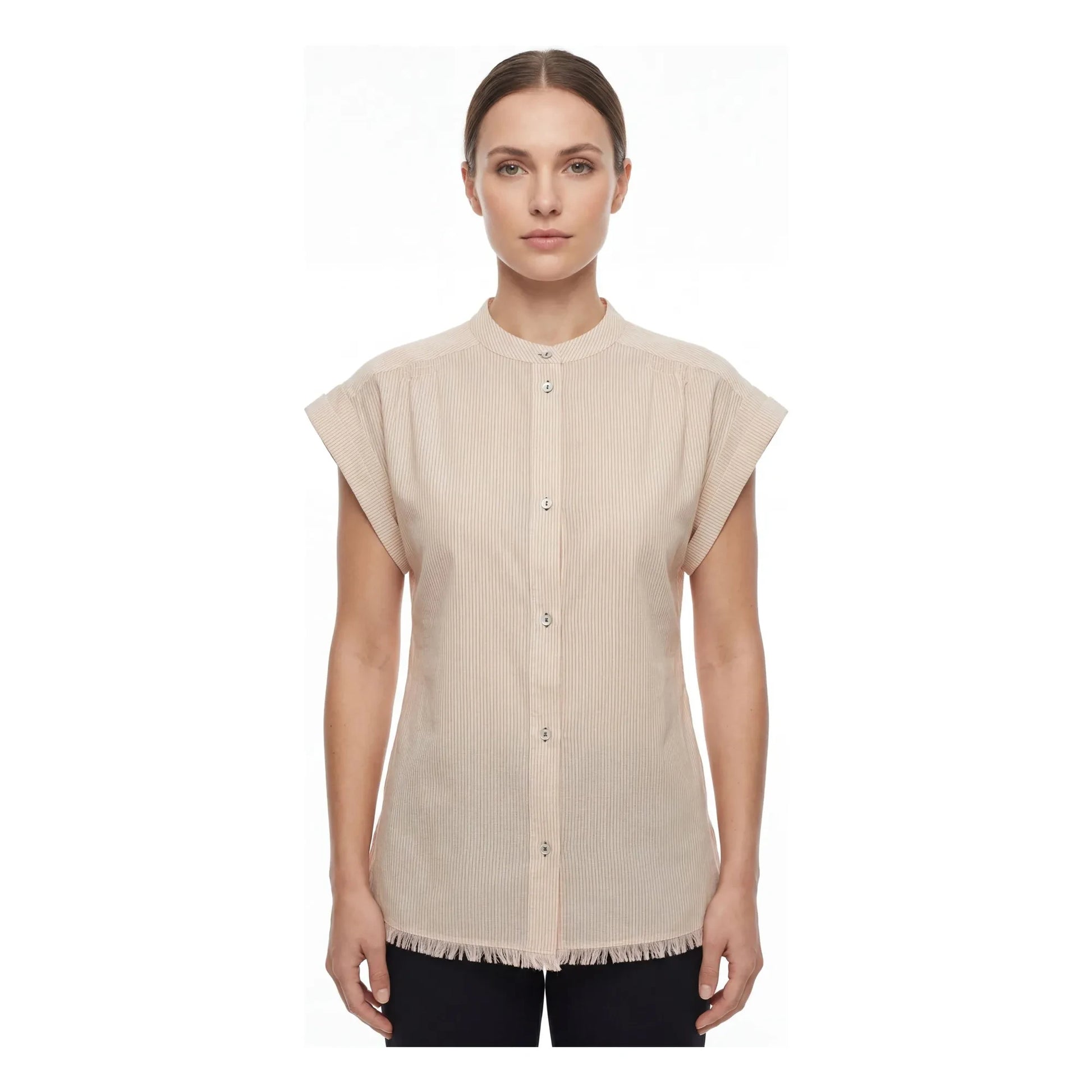Hod - Blouse Stripes Amandine Cotton | Cream