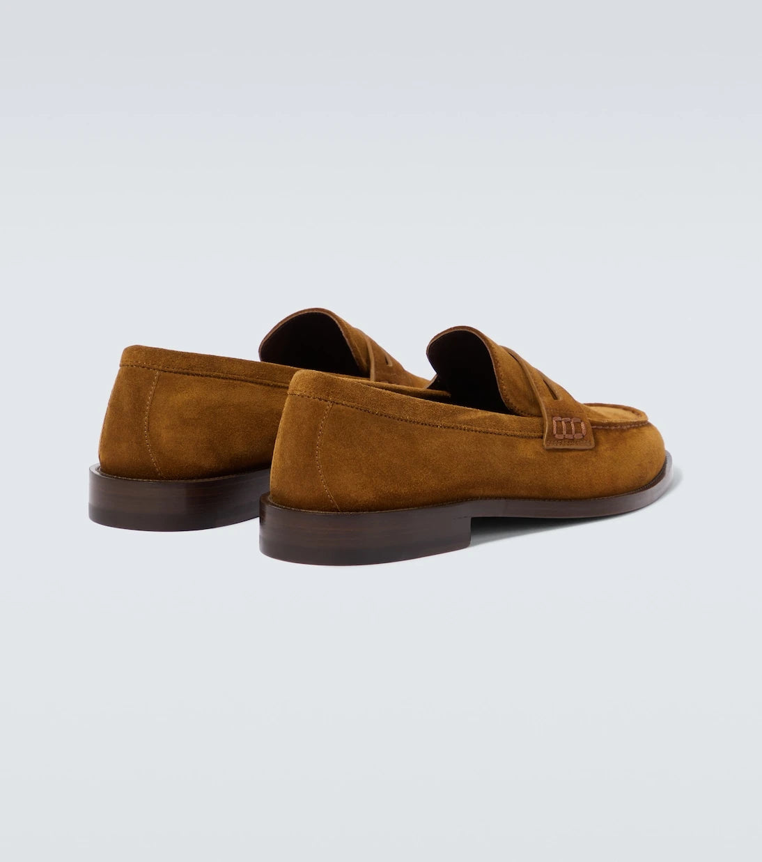 Manolo Blahnik - Perry suede penny loafers