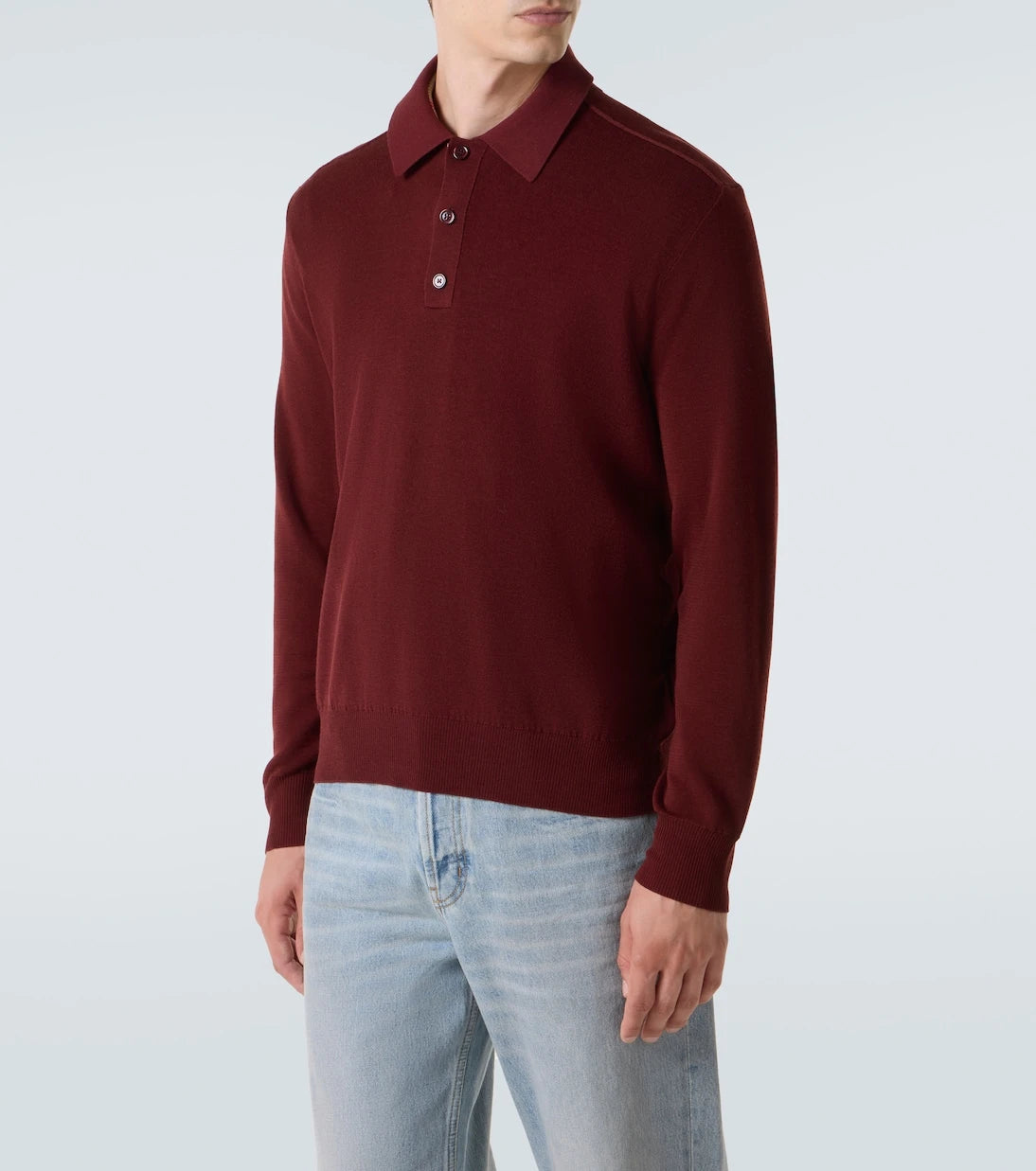 Burberry - Wool polo sweater