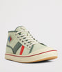 Bottega Veneta Green Canvas Leather-Trim Eliot Sneakers